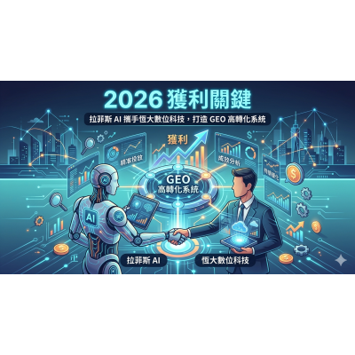 2026 獲利關鍵：拉菲斯 AI 攜手恆大數位科技，打造 GEO 高轉化系統